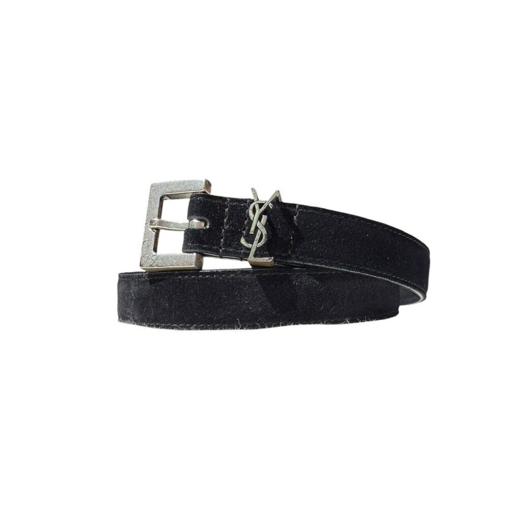 Suede leather Cassandre belt